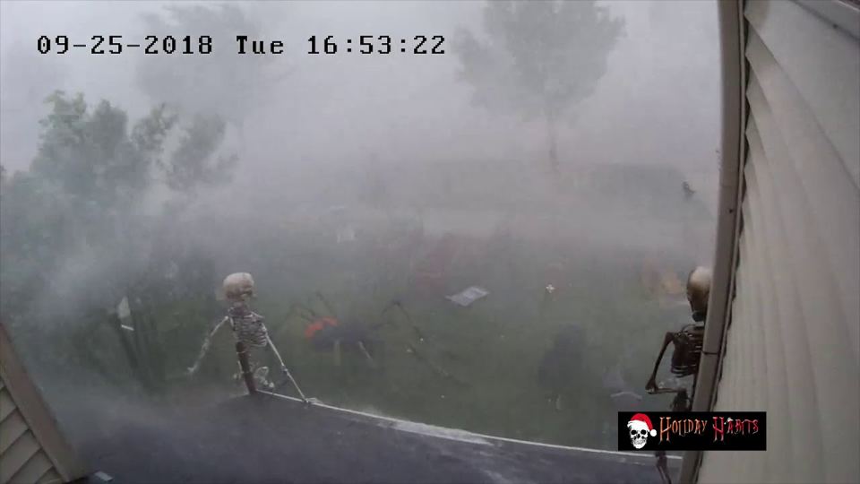 Crazy Storm Destroying Halloween Decorations 2018 | Holiday Habits